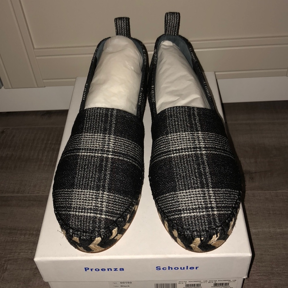 Proenza Schouler Tartan Espadrilles size 39